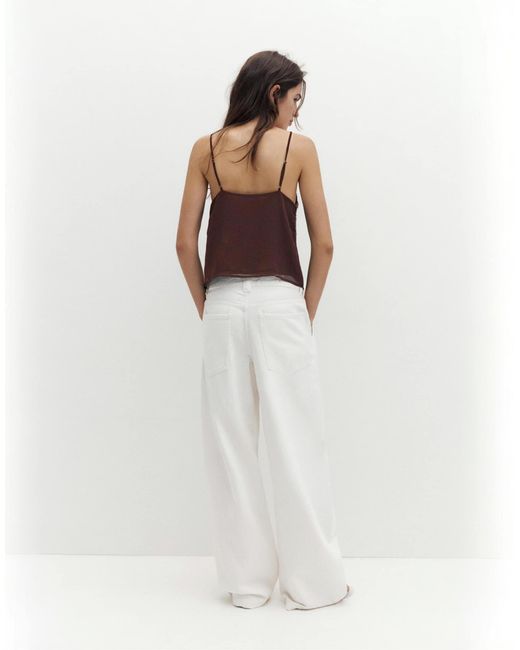 Top orné Pull&Bear en coloris Brown