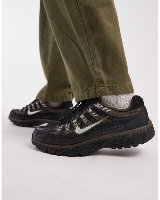 Nike Green P-6000 Utility Trainers With Speed Lace for men