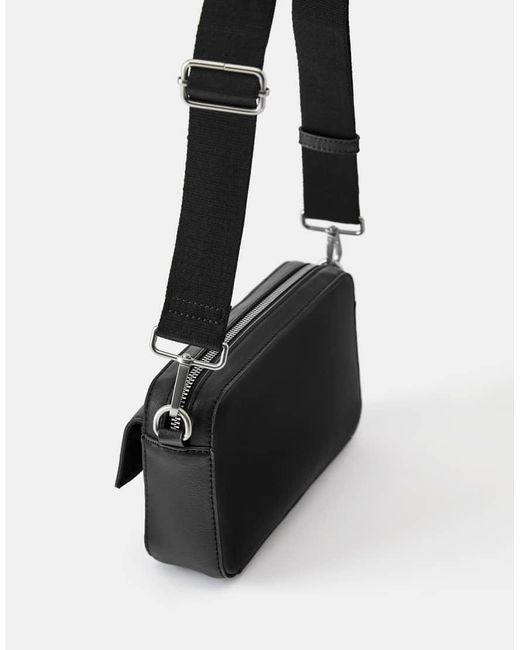 Pull&Bear Black Casual Crossbody Bag for men