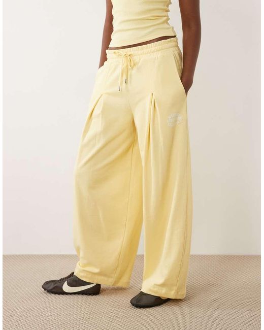 ASOS Natural Weekend Collective Co-ord Oversized Barrel Leg jogger With Graphic