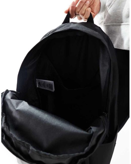 Adidas Originals Black Adidas Training 3 Stripe Pocket Backpack
