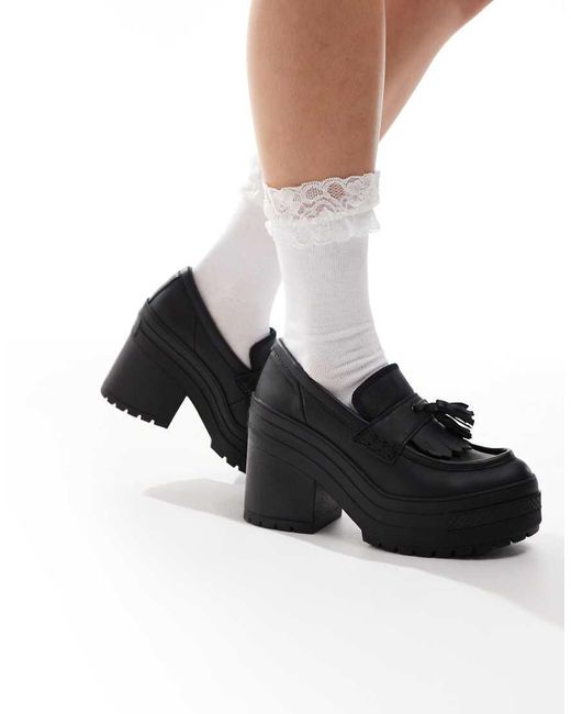 Converse Black Chuck 70 De Luxe Heeled Loafers