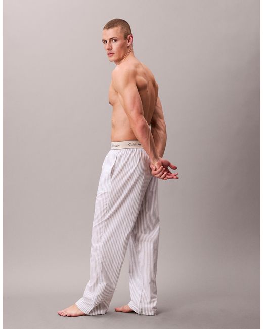 Calvin Klein Pink Cotton Pyjama Bottoms for men
