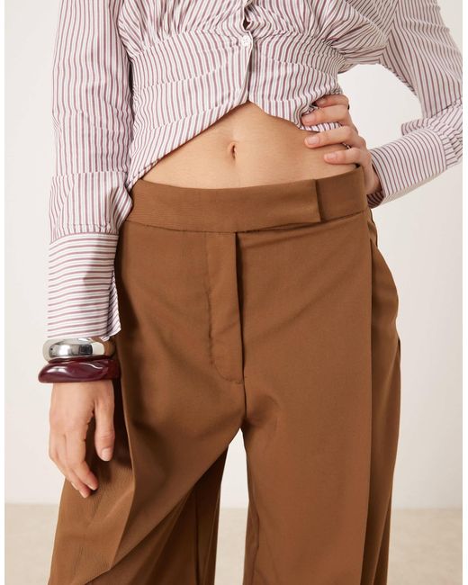 Mango Natural Slouchy Tailored Pants