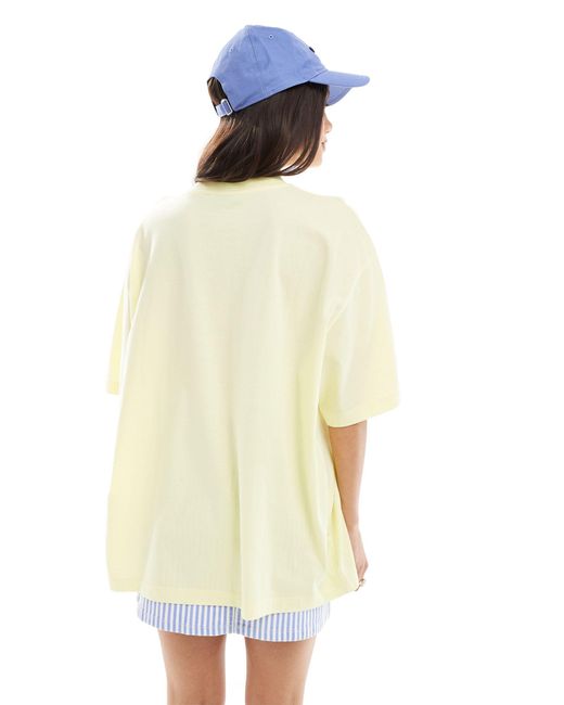T-shirt boyfriend avec imprimé pamplemousse - citron ASOS en coloris Yellow
