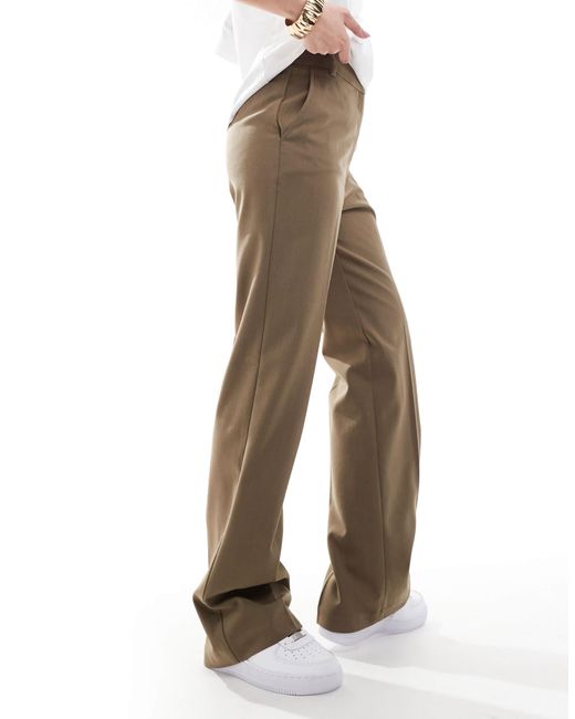 ASOS Natural – elegante, schmal geschnittene hose