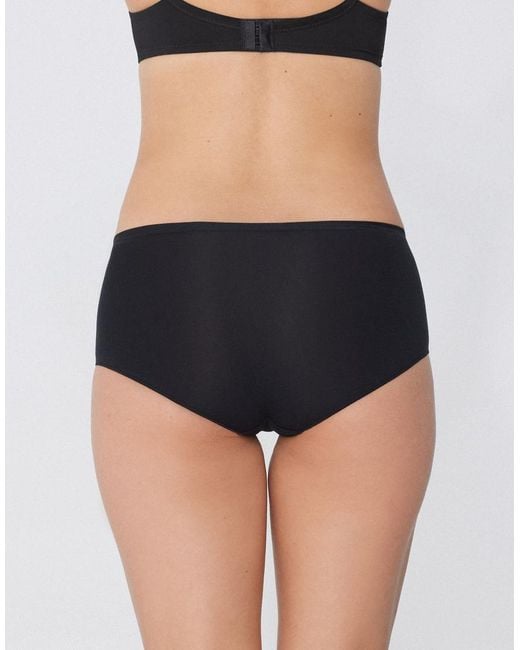 Tezenis Black High-Waisted Knickers