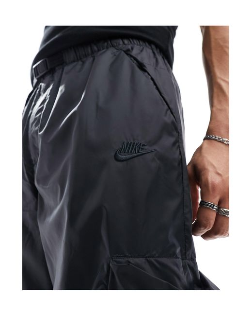 Pantaloni cargo tecnici neri foderati di Nike in White da Uomo