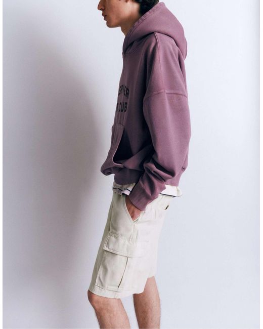 Bermuda cargo - beige Pull&Bear pour homme en coloris Purple