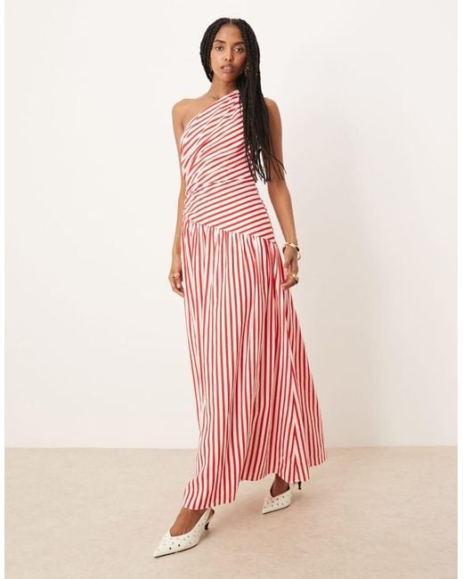 Forever New Pink Asymmetric Drop Hem Maxi Dress