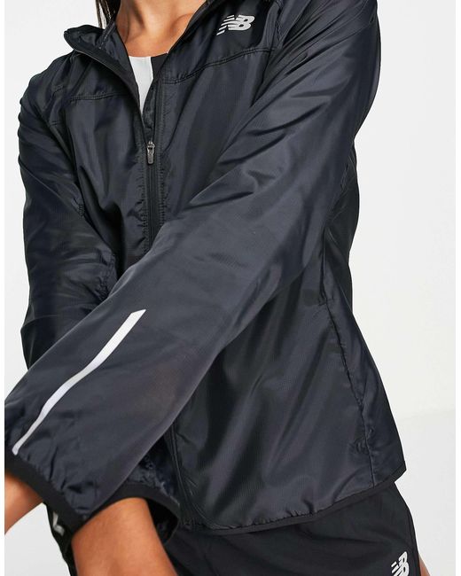New Balance Black Running Accelerate Windbreaker Jacket