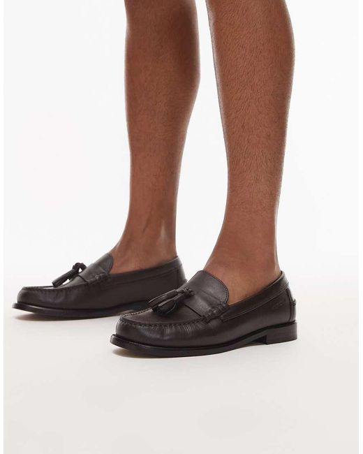 Mocassini di Tommy Hilfiger in Brown da Uomo