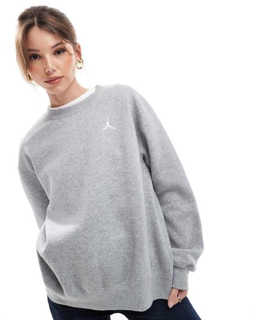 Sudadera Con Cuello Redondo Brooklyn De Nike de color Gray