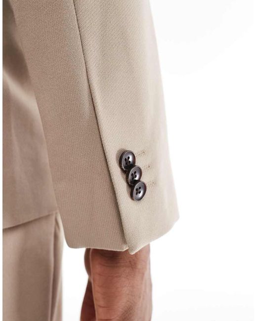 ASOS Natural Slim Suit Jacket for men