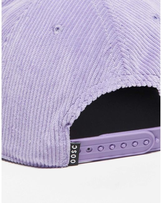 OOSC Purple – mütze aus cord