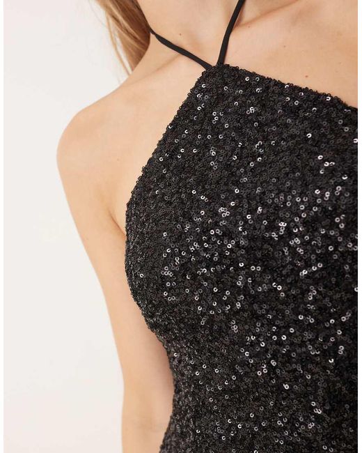 Collective The Label Black Halterneck Mini Dress
