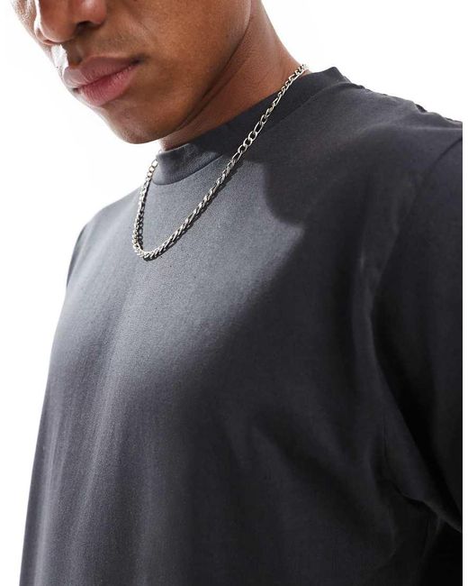 Cotton On Blue Cropped Fit T-Shirt for men