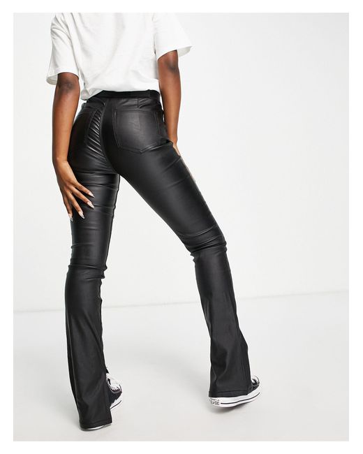 Stradivarius Denim Coated Flare Jean 