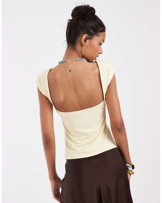 & Other Stories White Slim Fit Slinky Top