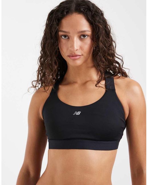 New Balance Black Essential Train Sports Bra