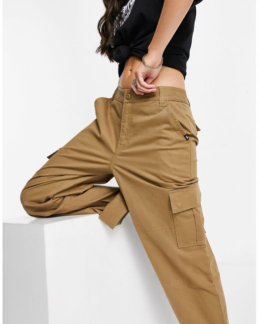 Pantalones cargo marrones Thread It Vans de color Marr n Lyst