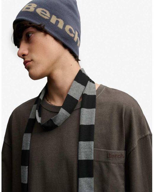 Bench x Superdry & Co Green Boxy Long Sleeve Pocket Top for men