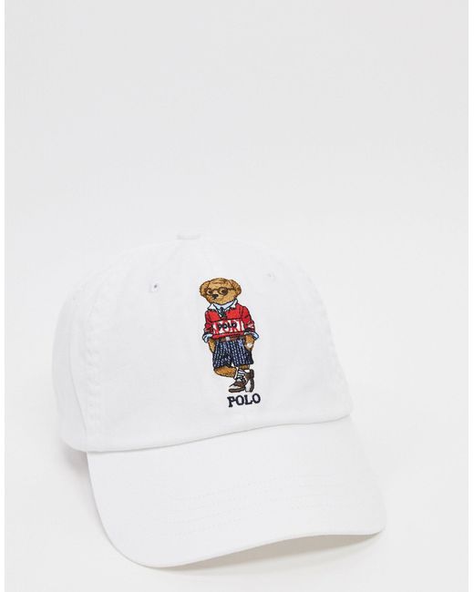 Polo Ralph Lauren Pet Met Berenlogo in het White voor heren