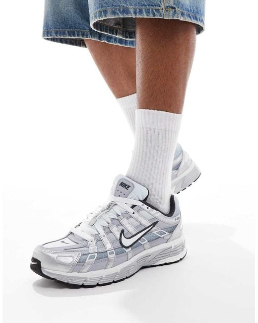 Nike White P-6000 Trainers