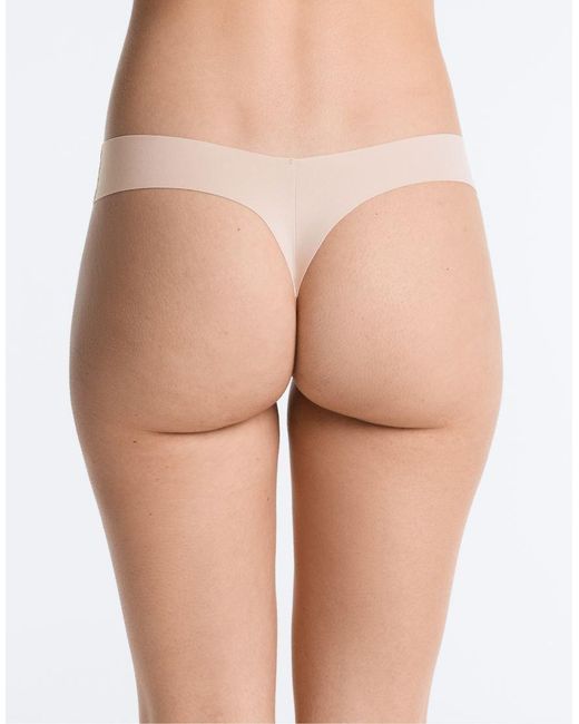 Oysho Pink 5 Invisible Polyamide Blend Thongs