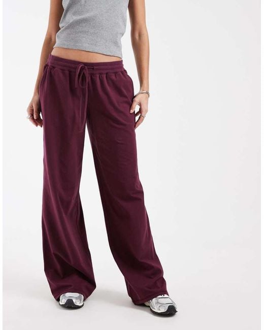 Hollister Red Cosy Wide Leg Pants