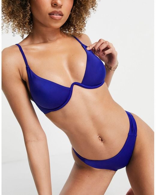 DORINA Blue Majorelle Underwire Bikini Top