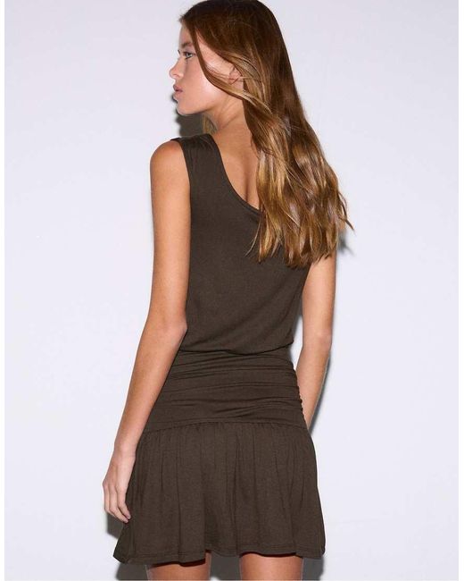 Stradivarius Black Multi-Way Dress With Buttons