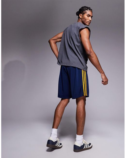 Adidas Originals Blue Firebird Shorts for men