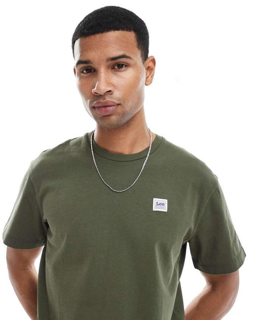 T-Shirt Con Logo di Lee Jeans in Green da Uomo