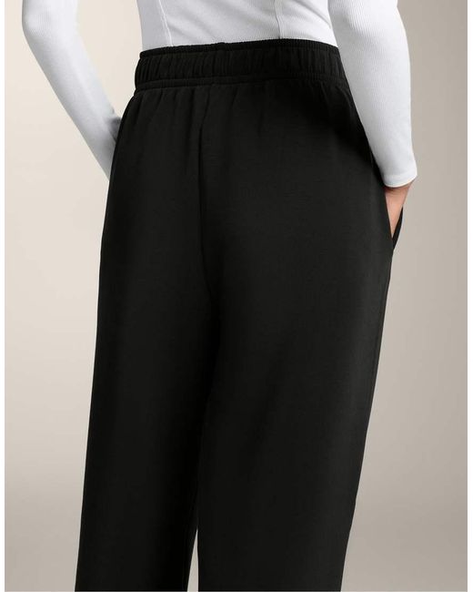 Oysho Black Joggers With Brushed Modal