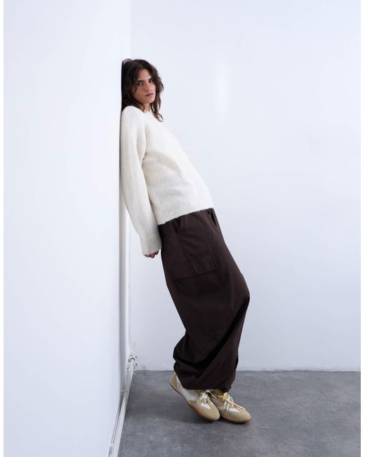 Pull ras TOPSHOP en coloris White