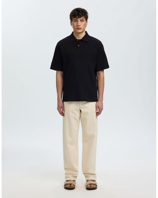 Polo De SELECTED de hombre de color Blue