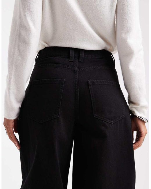 Miss Selfridge Black Barrel Leg Jean