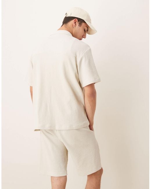 Calvin Klein Natural Chunky Waffle Overshirt for men