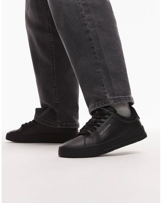 Tommy Hilfiger – essential – court-sneaker in Black für Herren