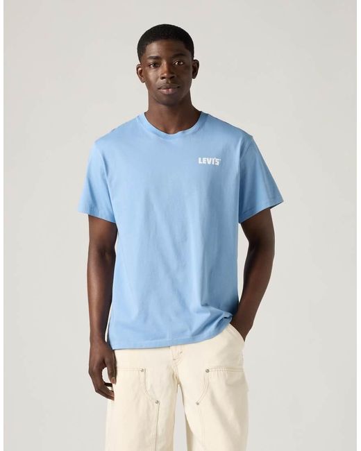 Camiseta Luminoso Holgada De Algodón Levi's de hombre de color Blue