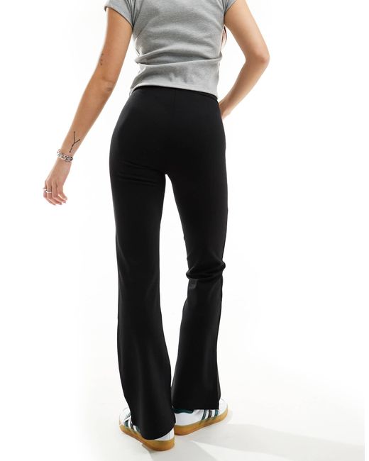 Jdy Black High Waisted Flare Trousers