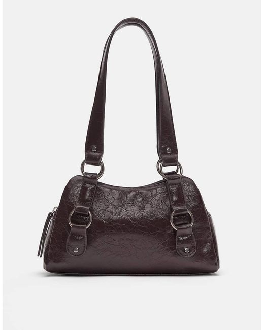 Pull&Bear Brown Shoulder Bag With Rings