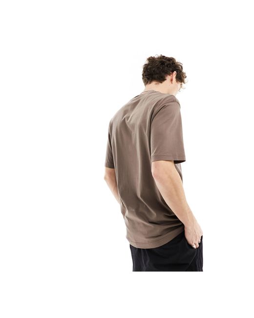 Essentials - t-shirt - marron terre Adidas Originals pour homme en coloris Black