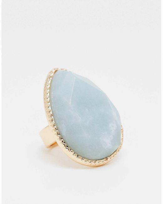 ASOS Blue – er oversize-ring mit halbedelstein