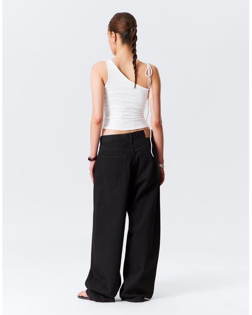 Weekday White Strappy One Shoulder Top