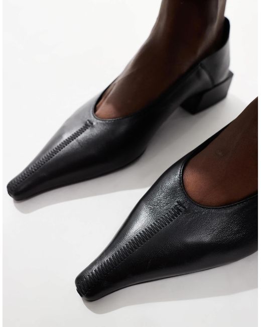 Premium - lorelei - ballerines en cuir ASOS en coloris Blue