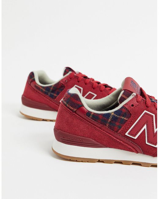 New Balance 996 Trainers Femmes Red Low Top Trainers | Lyst Canada