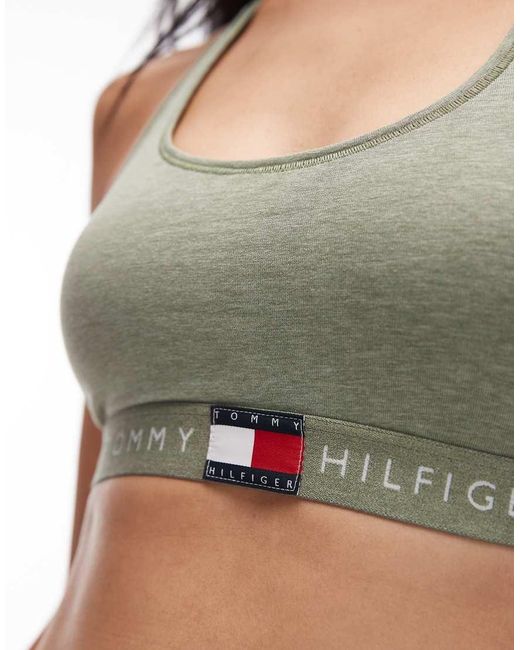 Tommy Hilfiger Green Heritage Racerback Bralette