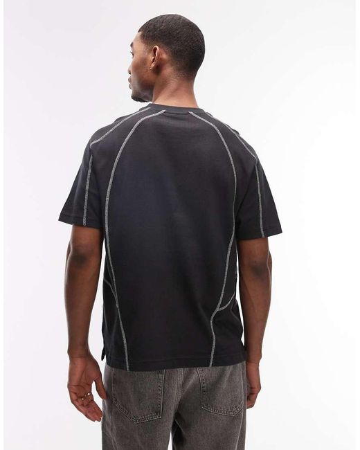Obey Blue Contrast Stitch Short Sleeve T-shirt for men